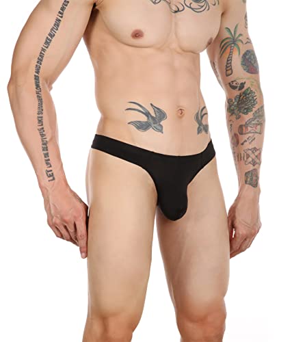 3 Pack Men's Sexy Underwear See-through Mesh Breathable Briefs Pouch Lingerie Thongs Underwear3