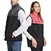 LIUHD 15 Heating Zones Heated Vest for Men/Women,Windproof Electric Heating Softshell Sleeveless Sports Jacket,Pink,XL