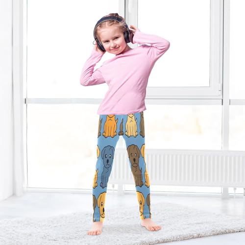 Bolaz Toddler Girls Leggings Printed Yoga Pants Leggings Cartoon Line Puppy for Kids4