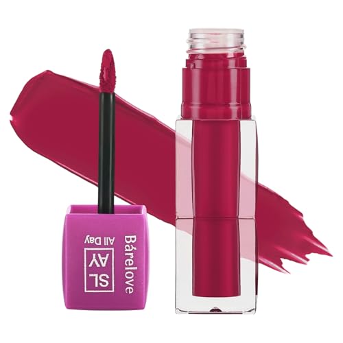 Image of BARELOVE SLAY All Day Non-Drying Liquid Lipstick for Women with Matte Finish One Swipe Application | Highly Pigmented |Smooth Glide Formula | Long Lasting | Transferproof | 12 ml | 807-Petal Glow