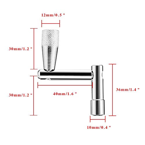 Drum Keys 4 Pack 2 Drum Tuning Key & 2 Continuous Motion Speed Key For Drummers Percussion Instruments Universal #TOP1