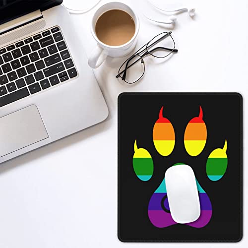 Gay Furry Pride Mouse Pad, Non-Slip Rubber Base Mouse Mat For Office Home Gaming Computer Laptop #TOP24