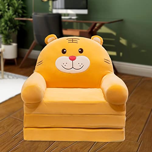 cadeira de sofá dobrável infantil lavável protetor de móveis durável para decoração, Castanho