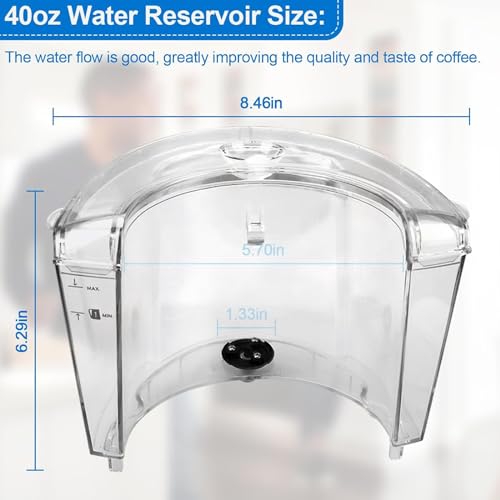Replacement 40oz Coffee Maker Plastic Water Bucket for Coffee Machine K200 K250 Durable Plastic Container - Image 3