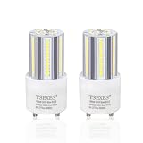 TSEXES Upgrade Gu24 Light Bulbs,10W (100W Equivalent), 6000K Cool White, Replacement 2 Prong T2 Spir