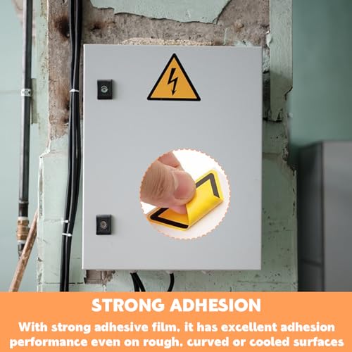Vueinrg 20 Stück 5cm/10cm Aufkleber Elektro Warnschild Elektrische Spannung Achtung Strom Warnaufkleber Dreieck Schild Folie Selbstklebend Warnung vor Hochspannung Adesivi