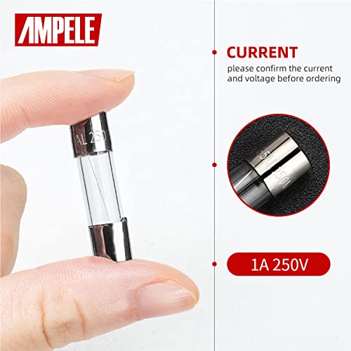 Ampele (Pack Of 20) 1A Fast-Blow Fuse 1Amp 250V Glass Fuses 0.2 X 0.78 Inch/5 X 20 Mm(1Amp) (F1Al) #TOP2
