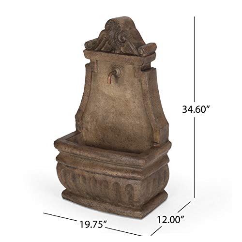 Christopher Knight Home Finley Outdoor Fountain, Light Brown #TOP7
