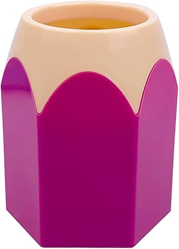 Soporte de escritorio con forma de lápiz, multifuncional lindo soporte de almacenamiento de papelería, organizador de escritorio estético para la