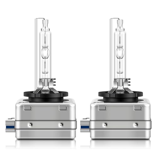 BIHEE D8S - Bruciatore allo xeno, 6000 K, luce bianca per fari HID, 35 W, in metallo, per auto, 2 pezzi