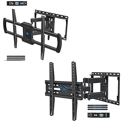 Mounting Dream TV Wall Mount Bracket with Swivel Articulating Dual Arms, MD2296 for 42-75 in TVs 600x400mm VESA, MD2380 for 32-55 in TV up to VESA 400x400mm