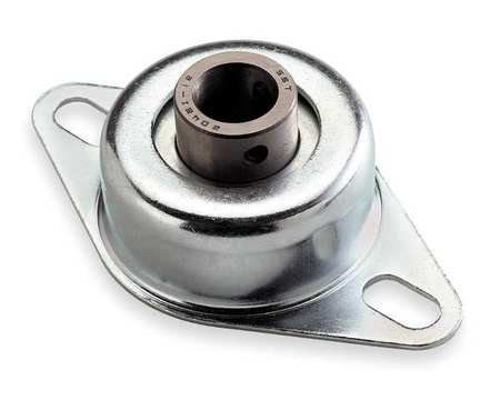 Flange Bearing, 2-Bolt, Ball, 1" Bore