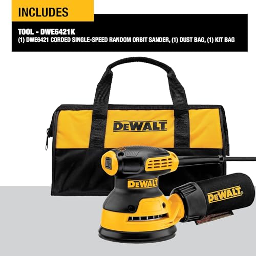 DEWALT Orbital Sander, 5 Inch Palm Sander Tool, 12,000 OPM (DWE6421) by DEWALT - Image 2