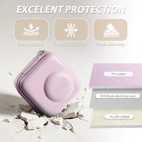 Funda rígida para cámara Fujifilm Instax Mini 13/12/11/9/8 púrpura miniatura 3