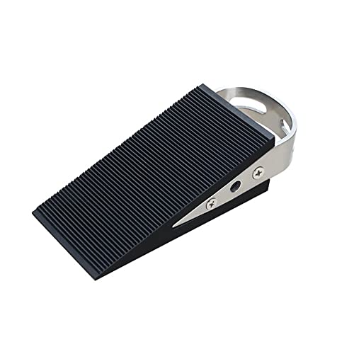 Juego de 2 bloques invisibles para puerta de puerta, tope de puerta de acero inoxidable antideslizante a prueba de colisiones para el hogar, apto para escenas delanteras, traseras y ventanas