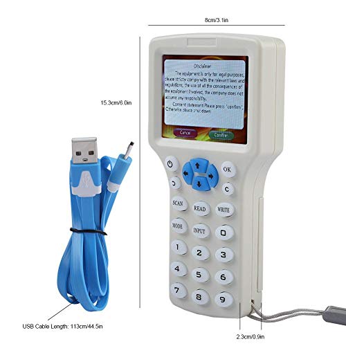 ID/IC Copier 9 Frequency Multifunctional Copy Encrypted NFC Smart Card RFID Copier ID/IC Reader Writer RFID ID Card Reader Access Control Copy Machine