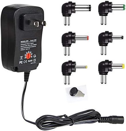 FKYTION 30W 3V-12V Multi-Voltage Switching Power Supply with USB Adjustable Universal AC Adapter USB Charging Device for Used in Home Electronic Router Speaker CCTV Camera etc. (30W 3V-12V)