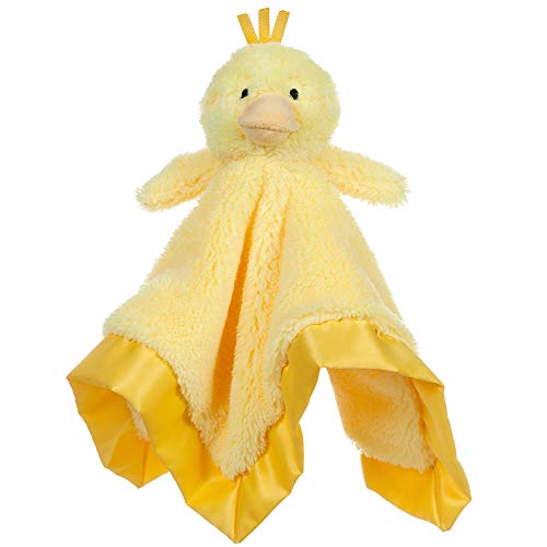 Apricot Lamb Manta de seguridad para bebé, diseño de pato de peluche, 13 pulgadas