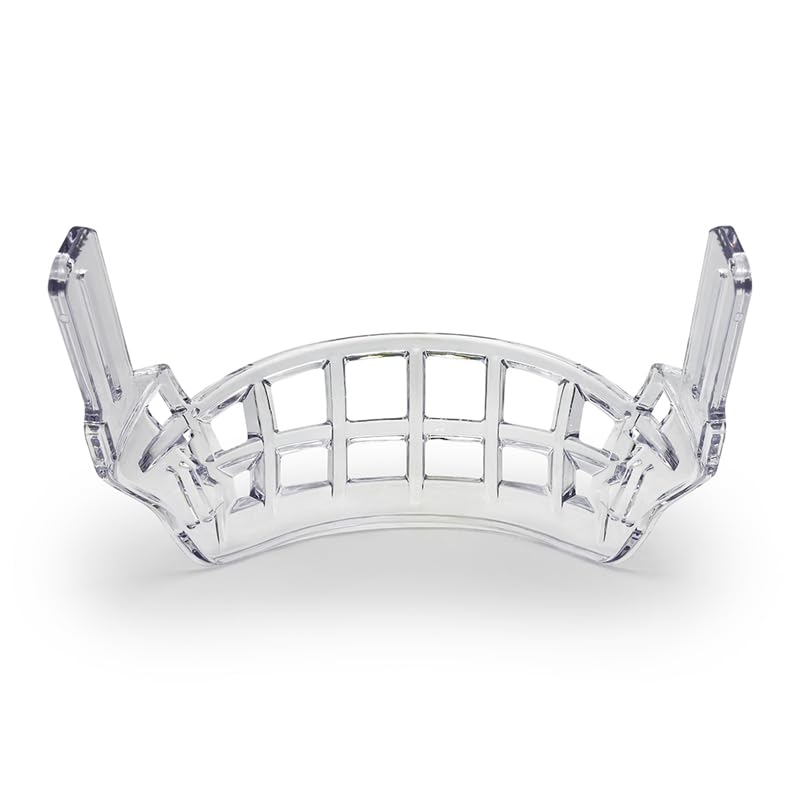 GY Hockey Helmet Face Shield Cage Adult Ice Hockey Half Shield Cage Lower-Face Protection for Chin/Lips/Teeth Without Hindering Breathability (Clear)