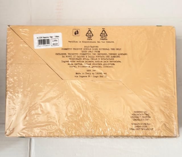 Saponetta profumata flow pack Confezione 150 pezzi 10 grammi Linea Cortesia Hotel Natura carta Bio