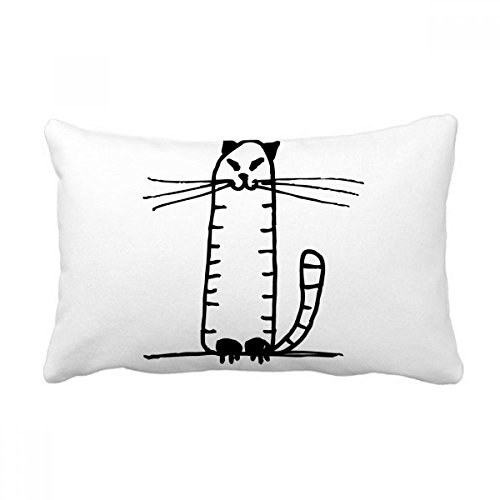Coussin de la corde stripe cat sit noir multicolor housse insert canapé - 2