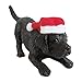 Sandicast Black Labrador Retriever with Santa Hat Christmas Ornament
