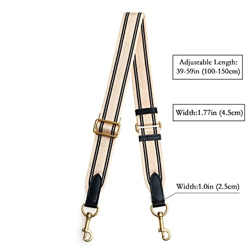 Image of jiesinlov Bag Strap Replacement Crossbody Strap for TOTE Handbags Adjustable (OFF WHITE)