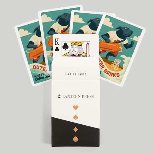 Baraja de Poker Lantern Press Outer Banks 52 Cartas miniatura 6