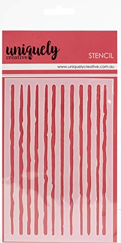 Uniquely Creative 4"X6" Stencil-Arty Stripes