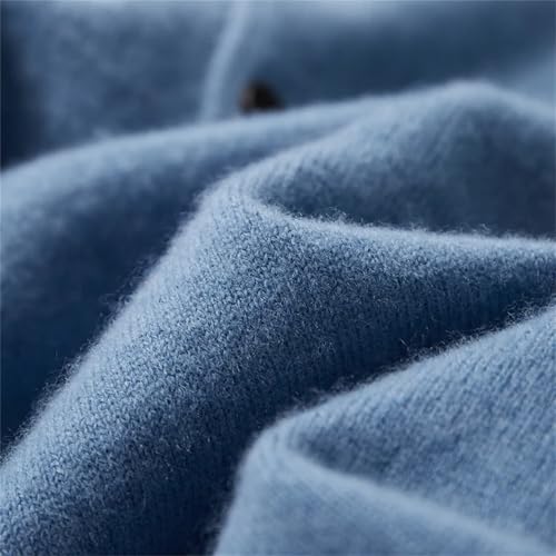 Dcvmvmn Men's Winter Wool Sweater Medium Thick Loose Long Sleeved Knitted Jumper Solid Pullovers3