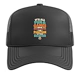 Retro Special Education Teacher SPED Trucker Hat with Adjustable Mesh Back, Black