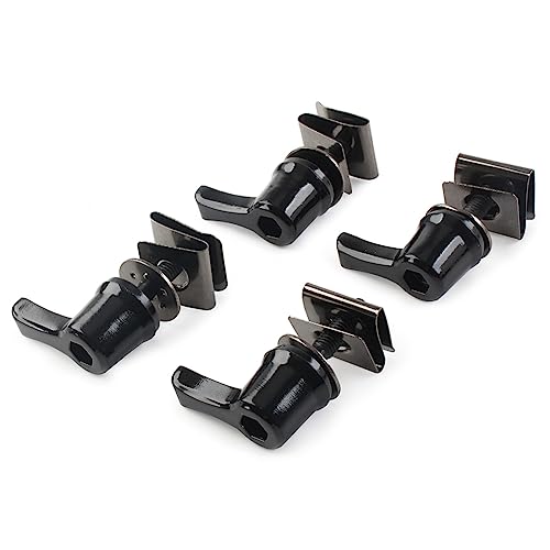 Cnonee1 Motorbike Saddle Bags Security Locks Mounting Bolts Pins, Saddlebag Lock Mounting Theft Deterrent Bolt Screw For Harley for Touring Street Glide Electra Glide 1993+, Black miniatura 5