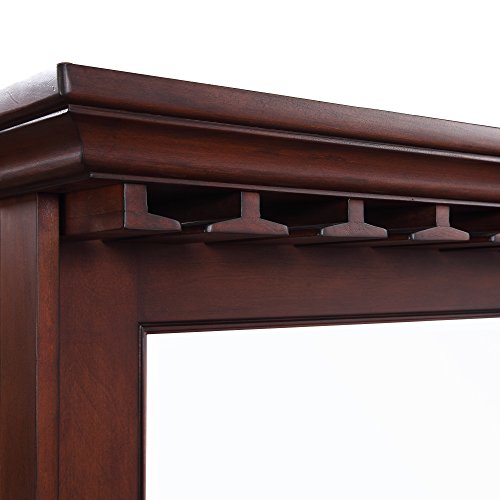 Hathaway Seville Back Bar Mirror Walnut, 62" X 35.5" #TOP2