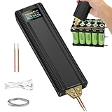 Handheld Spot Welder, Battery Spot Welder with Automatic and Manual Modes, 80 Gears Adjustable, Mini Portable Spot Welding Pen with 2pcs Welding Tips & Nickel Sheets for DIY Battery Pack Welding