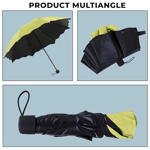 Image of Kraptick Printed Travel Umbrella for Rain, UV, Wind Proof, Water-Proof Umbrella for Men /Women /Boys /Girls /Kids (UMBR-02)