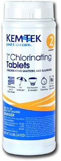 Kem-Tek 2815-6 Chlorinating Tablets 1-Inch Pool and Spa Chemicals, 1.5-Pound