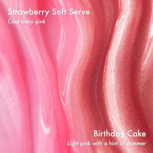 Summer Fridays Lip Butter Balm Sweet Pink Duo - Conditioning Tinted Lip Balm + Overnight Mask for Instant Shine + Color - With Hydrating Shea Butter - Strawberry Soft Serve + Birthday Cake (2 Count) — view 2