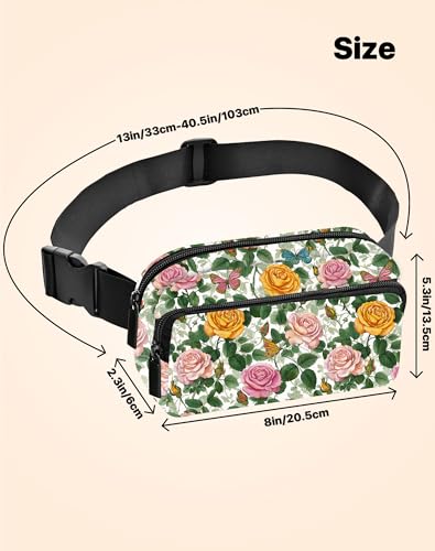 Image of Sunflower Fanny Pack Lightweight Belt Bag Fashion Waist Pouch | Waterproof, crossbody bags for women, sports, running, traveling, hiking