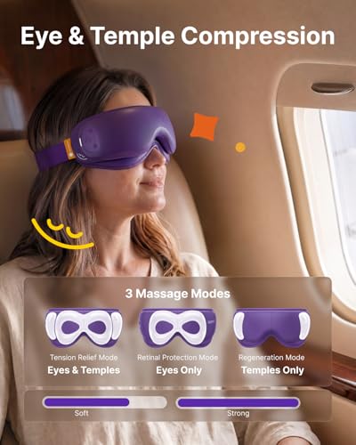 Image of RENPHO x Headspace Eyeris Zen, Meditation Eye Massager with Heat, Portable Heated Eye Mask, Ultra-Quiet for Deeper Sleep, Gifts for Him, Women, Birthday, FSA Eligible HSA
