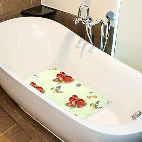 Tapis de douche antidérapant avec trous de drainage et ventouses de sécurité