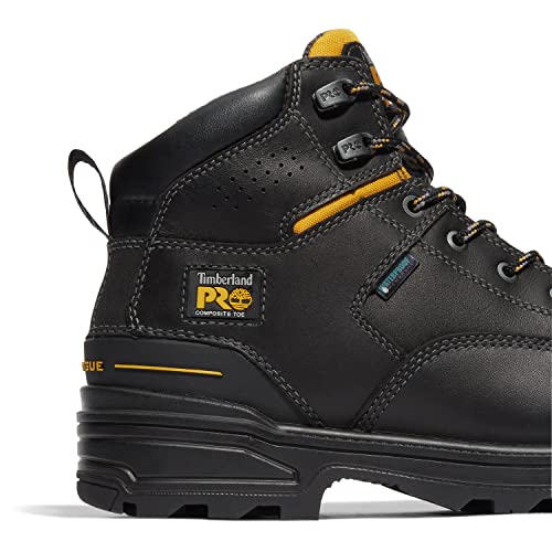 Timberland PRO Timberland PRO Men's Magnitude 6 Inch Composite Safety Toe Puncture Resistant Waterproof, Black, 12M