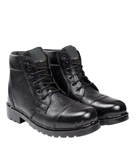 Army Short DMS Boots for Men | Mid Ankle Lace-Up Utility Footwear-image-43