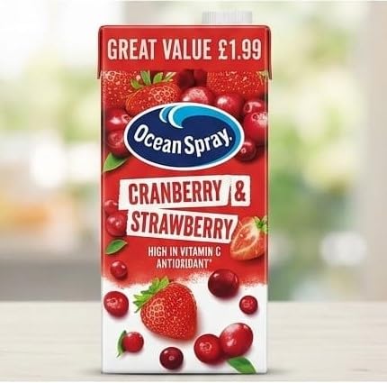 Ocean Spray Cranberry & Strawberry Juice Drink, High in Vitamin C, BY FEBORA, Antioxidant Rich, 1 LITRE-image-30