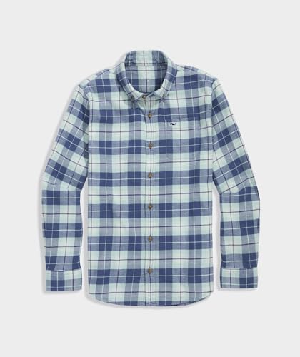 Image of vineyard vines Boys' Boys' Muskeget Plaid Vineyard Flannel Shirt