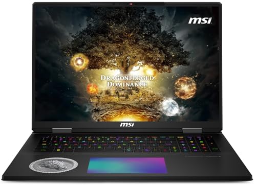 Image of [2025] MSI Titan 18 HX Dragon Edition Norse Myth A2XWJG-440US Pro Extreme (Intel Ultra 9 285HX, 128GB RAM, 4TB Gen5 + 8TB Gen4 NVMe SSD, RTX 5090, 18 inch UHD+ Mini LED, Windows 11 Pro) Gaming Laptop