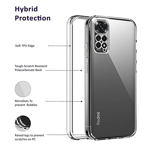 Image of Jkobi Back Cover Case for Tecno Spark 7 | 7T (Silicone Crystal Clear | Pure Camera Protection | Soft and Flexible for Charger and Headphone sockets | Shockproof Bumpers | Transparent)