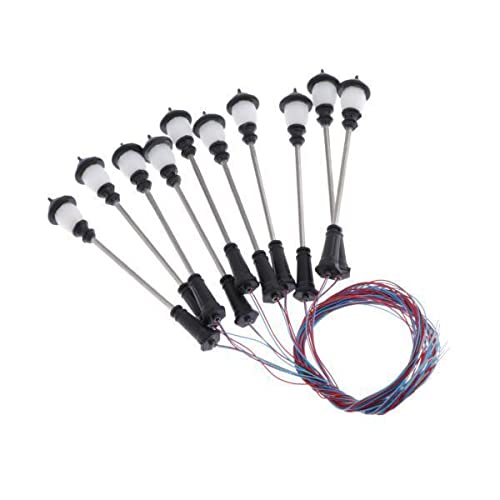 Bnf® 2X10Pcs Railway Led Lamppost Lamps Street Lights 1:100 Ho Scale D-picture-10