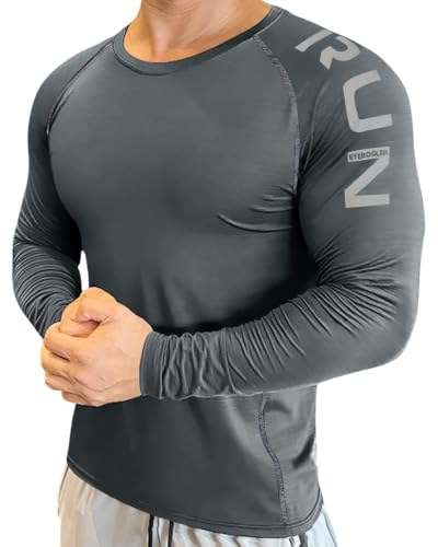 Image of Noble Monk Men's Full Sleeve Round Neck Activewear T-Shirt | Dry Fit Sports Top for Gym, Running & Training | Breathable Stretch Fabric | Athletic Fit for Workout & Outdoor Activities
