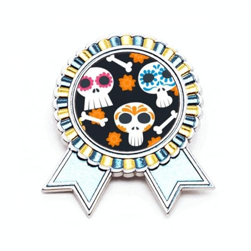 Badge broche fleur Mexique médaille prix vainqueur en métal taille M