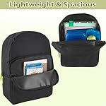 Trail maker Color Block Backpacks for School Boys and Girls, 15 Inch Two Tone Colorful Small Travel Backpack for Kids (Black) - Image 3